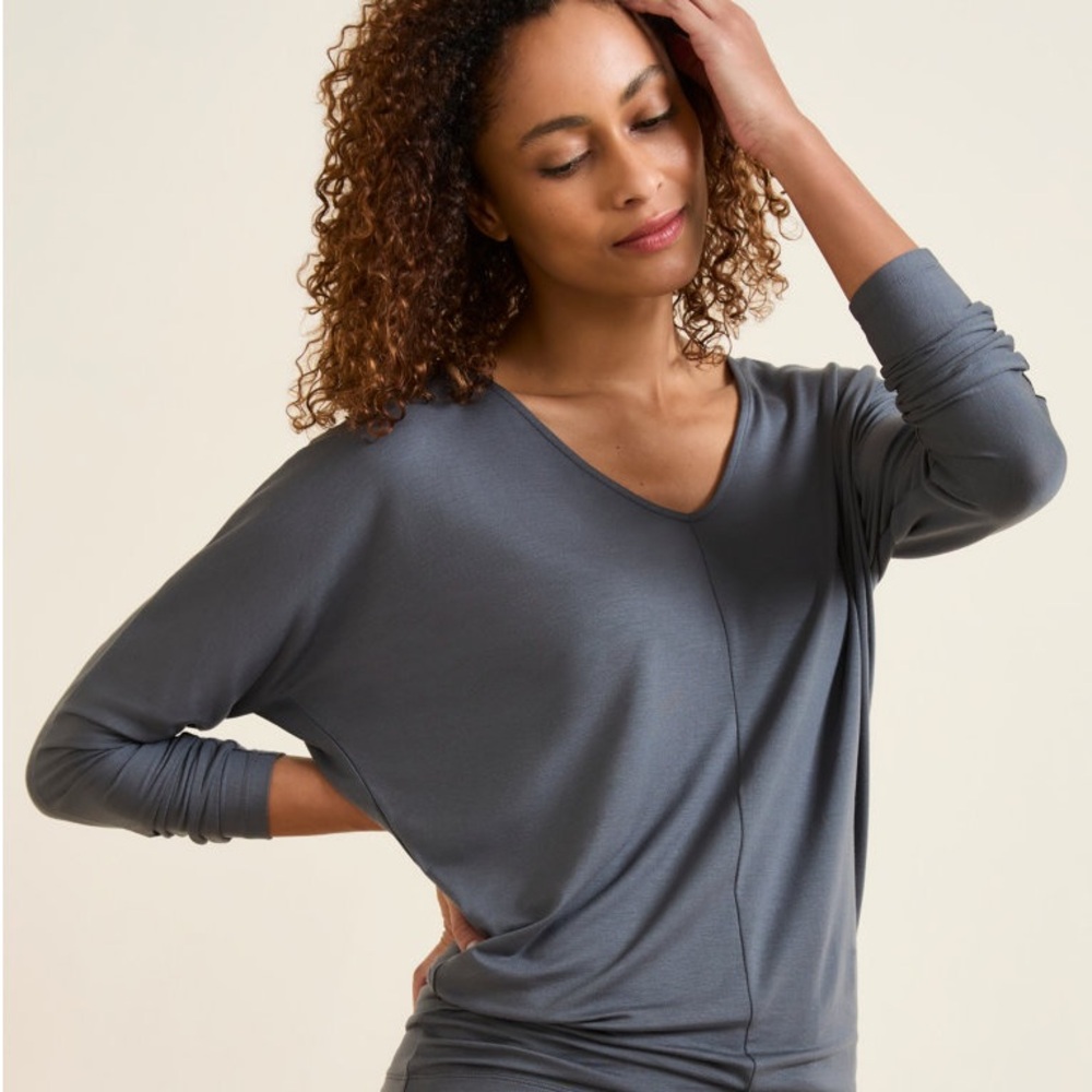 Garnet Hill Gray Women's Tunic Top